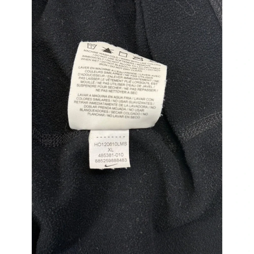 Nike Pro Womens XL Black Funnel Neck Long Sleeve Thumbhole Base‎ Layer Top